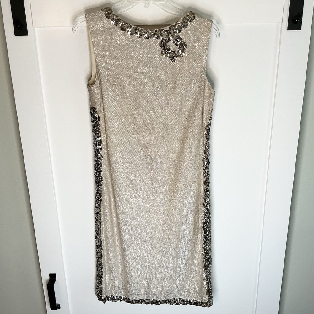 Vintage 60s Minx Modes Cocktail Sequin Mini Dress Party Event *see Measurements*